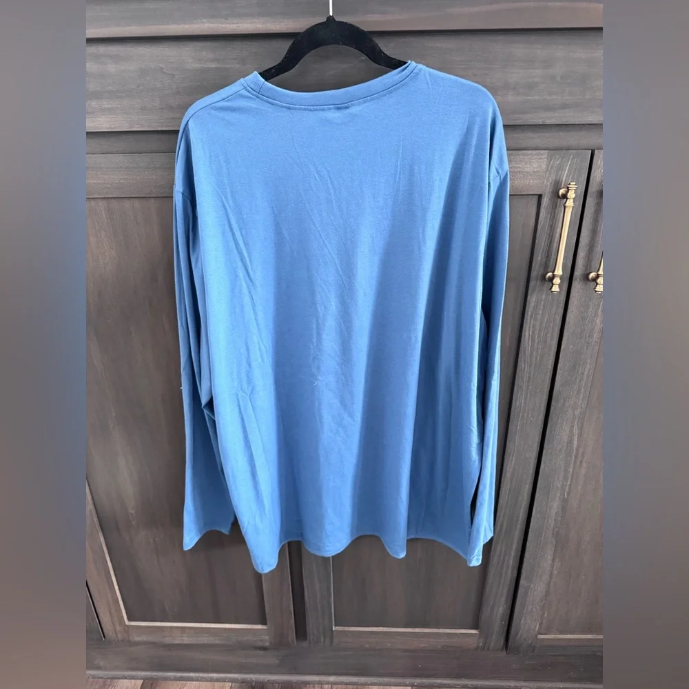 BRAND NEW AugustAlley 3XL Blue Long Sleeve Men's Shirt - Picture 5 of 6